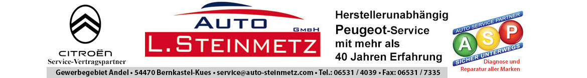 Autohaus L. Steinmetz GmbH – Citroen Vertragspartner und herstellerunabhängiger Peugeot Service
